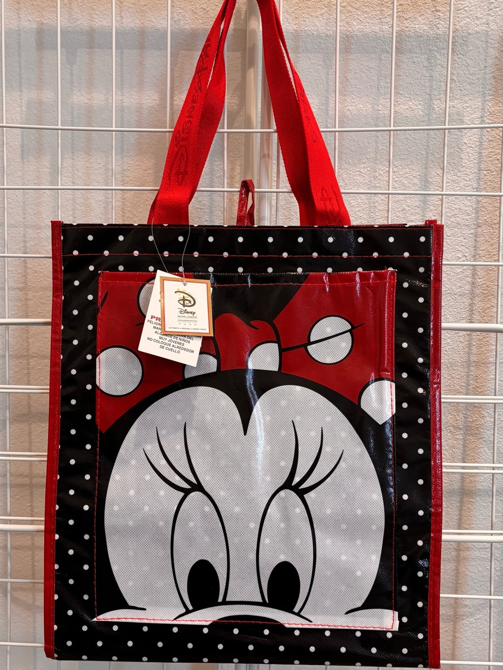 Disney Minnie Tote in Red, Black, White